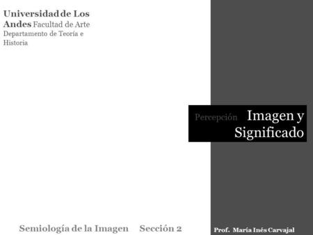 Semiología de la Imagen Sección 2