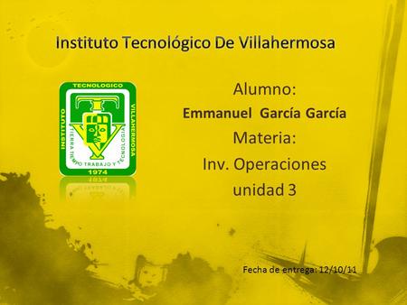 Instituto Tecnológico De Villahermosa