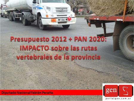 Diputado Nacional Fabián Peralta. Plan Agroalimentario Nacional 2020 Estima un aumento de la producción granaria nacional de 100 a 160 millones de toneladas.