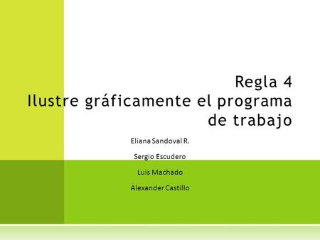 Regla 4 Ilustre gráficamente el programa de trabajo