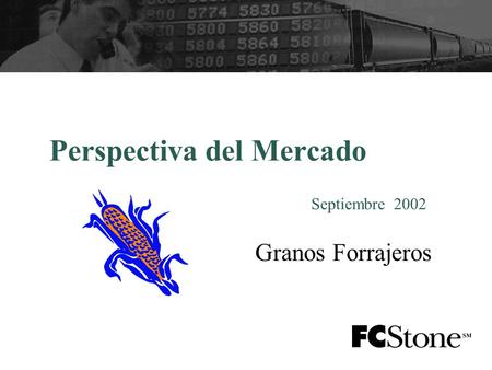 Perspectiva del Mercado Septiembre 2002 Granos Forrajeros.