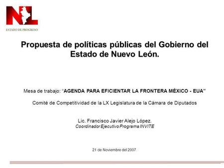 Propuesta de políticas públicas del Gobierno del Estado de Nuevo León.