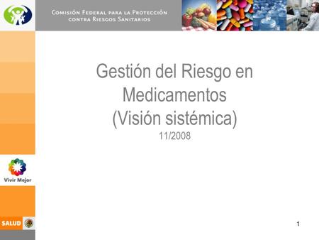 Gestión del Riesgo en Medicamentos (Visión sistémica) 11/2008