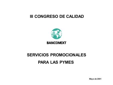III CONGRESO DE CALIDAD SERVICIOS PROMOCIONALES