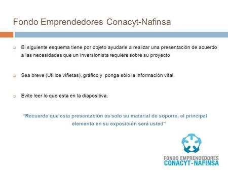 Fondo Emprendedores Conacyt-Nafinsa