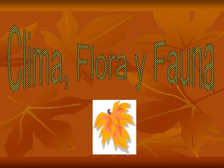 Clima, Flora y Fauna.