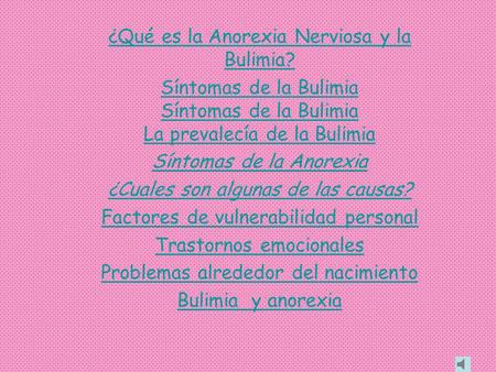 ¿Qué es la Anorexia Nerviosa y la Bulimia?