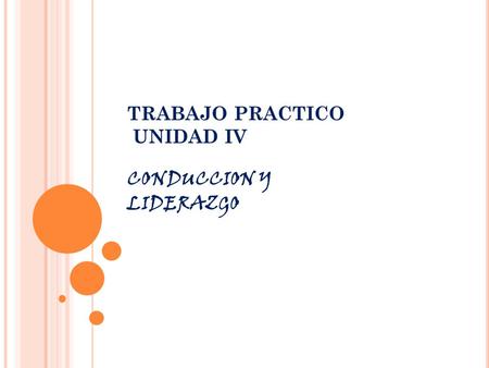 TRABAJO PRACTICO  UNIDAD IV