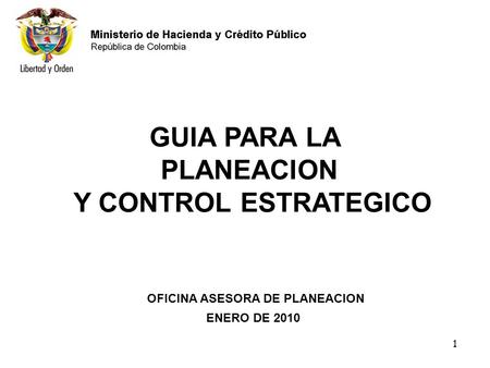 GUIA PARA LA PLANEACION Y CONTROL ESTRATEGICO