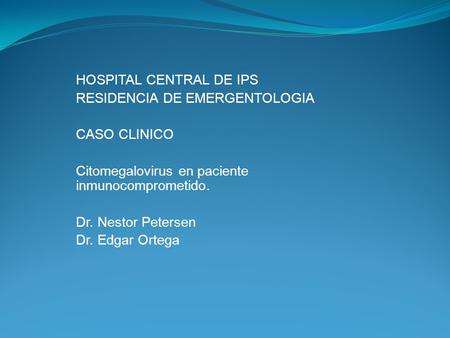HOSPITAL CENTRAL DE IPS