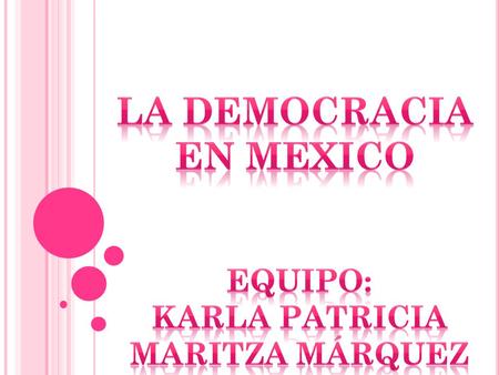 La democracia en mexico