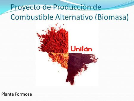 Planta Formosa Proyecto de Producción de Combustible Alternativo (Biomasa)