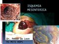 ISQUEMIA MESENTERICA Dr. Felix De Leon R1 MCTI HGPS.