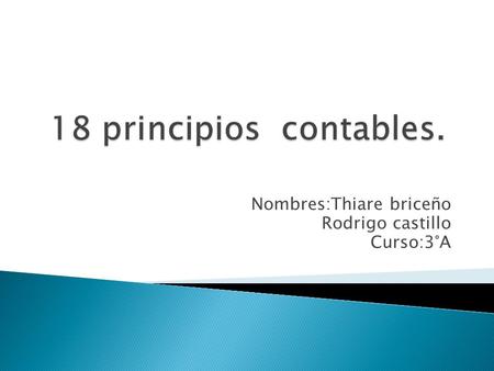 Nombres:Thiare briceño Rodrigo castillo Curso:3°A.