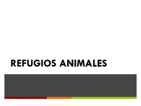 REFUGIOS ANIMALES.