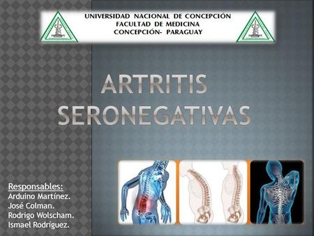 ARTRITIS SERONEGATIVAS