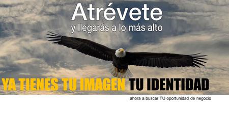 YA TIENES TU IMAGEN TU IDENTIDAD ahora a buscar TU oportunidad de negocio.