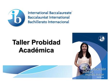 Taller Probidad Académica