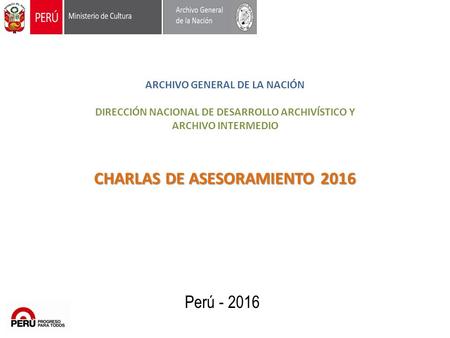 CHARLAS DE ASESORAMIENTO 2016
