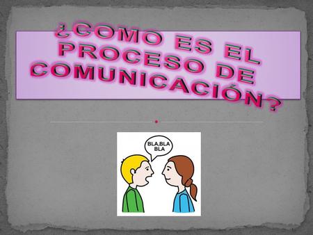  Comunicación: Es un proceso mediante el cual un sistema transmite información a otro sistema que es capaz de recibirla.  Lenguaje Humano: Según CHOMSKY.