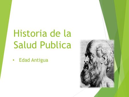 Historia de la Salud Publica
