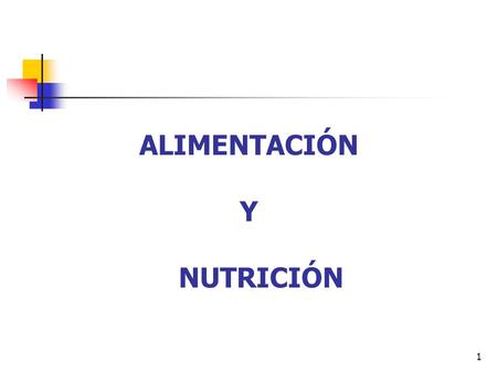 1 ALIMENTACIÓN Y NUTRICIÓN. 2 Concepto de Alimentación: Proceso por el que el individuo escoge los alimentos a partir de condicionantes externos, tales.