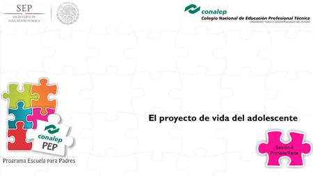 Sesión 4 Primera Parte El proyecto de vida del adolescente.
