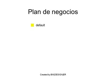 Created by BM|DESIGN|ER Plan de negocios default.