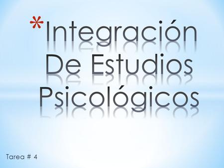 Tarea # 4.  El test de Rorschach es una técnica y método proyectivo de psicodiagnóstico creado por Hermann Rorschach (1884-1922).  Se publicó por primera.
