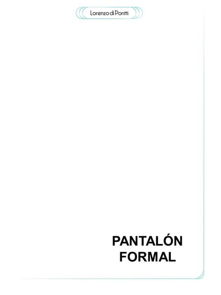PANTALÓN FORMAL. NEGRO ARTICULO: 708001 DESCRIPCION: Pantalón con cinturón de cadena COLORES: Negro Curva de tallas CATALOGO DE VENTAS CALIDAD DE TELA: