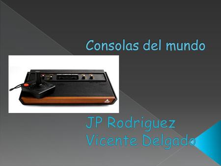  En la Industria de los videojuegos, las videoconsolas han sido clasificadas en distintas generaciones. Esta clasificación la determina su tiempo de.