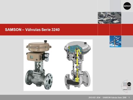 SAMSON – Válvulas Serie 3240