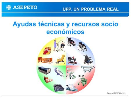 Asepeyo MATEPSS nº 151 UPP. UN PROBLEMA REAL Ayudas técnicas y recursos socio económicos.
