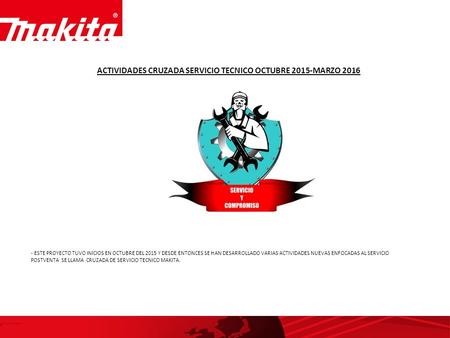 ACTIVIDADES CRUZADA SERVICIO TECNICO OCTUBRE 2015-MARZO 2016 - ESTE PROYECTO TUVO INICIOS EN OCTUBRE DEL 2015 Y DESDE ENTONCES SE HAN DESARROLLADO VARIAS.