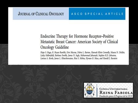 Esta guía de práctica clínica proporciona recomendaciones de tratamiento para las mujeres con cáncer de mama metastásico con receptores hormonales (HR)