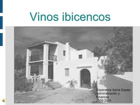 Vinos ibicencos Esperanza Serra Espejo Administración y Finanzas 2009-2010.