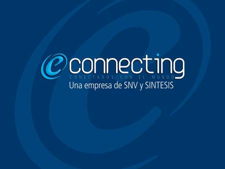 Síntesis SINTESIS es una empresa de tecnología de información, que tiene 15 años de experiencia y se especializa en transacciones en línea. Desarrolla.