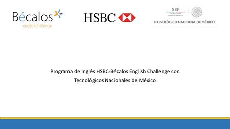 Programa de Inglés HSBC-Bécalos English Challenge con
