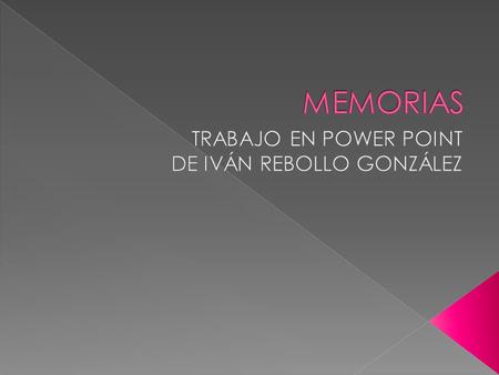 MEMORIA RAM MEMORIA ROM  Definición: es el acrónimo de Random Acess Memory, es decir, memoria de acceso aleatorio. Esto quiere decir que se trata de.