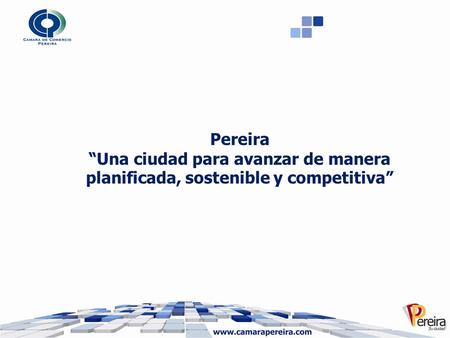 Pereira “Una ciudad para avanzar de manera planificada, sostenible y competitiva”