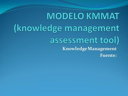 Knowledge Management Fuente:. ¿Que es Gestión Del Conocimiento? Es un proceso que ayuda a las organizaciones a identificar, seleccionar, organizar, diseminar.