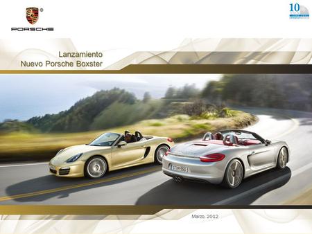 Lanzamiento Nuevo Porsche Boxster Marzo, 2012. Índice de contenidos Antecedentes Objetivos Enfoque del Proyecto Áreas de aprendizaje Metodología de Trabajo.