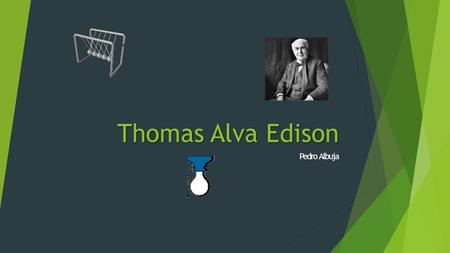Thomas Alva Edison Pedro Albuja. Indice  DATOS DATOS  BIOGRAFIA BIOGRAFIA  LOGROS, INVENTOS, LEYES LOGROS, INVENTOS, LEYES  LOGRO 1 LOGRO 1  LOGRO.
