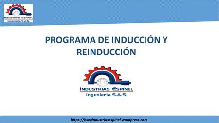PROGRAMA DE INDUCCIÓN Y REINDUCCIÓN