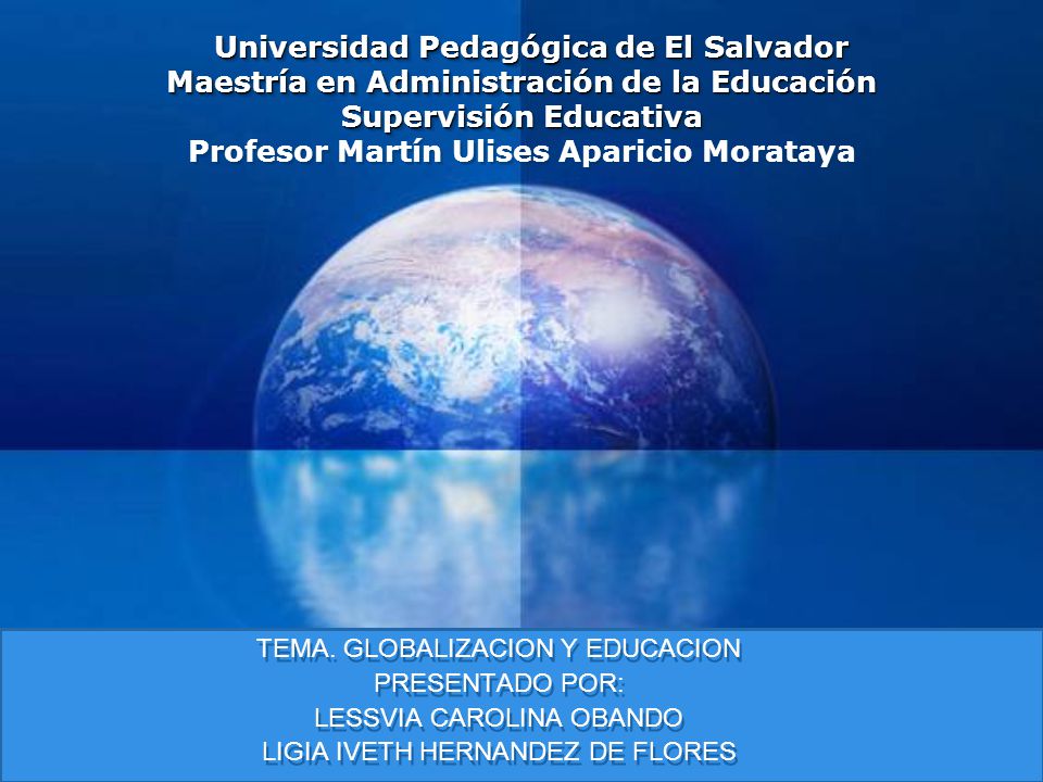 Company LOGO Universidad Pedagógica de El Salvador Maestría en  Administración de la Educación Supervisión Educativa Universidad Pedagógica  de El Salvador. - ppt descargar