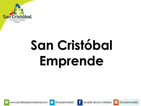 San Cristóbal Emprende. Antecedentes Fracaso del modelo económico planteado por el Gobierno central 1 Altos índices de inflación y escasez en todos los.