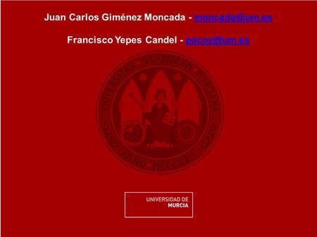 Juan Carlos Giménez Moncada - Francisco Yepes Candel -