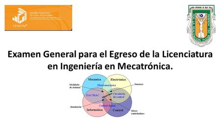 Examen General para el Egreso de la Licenciatura en Ingeniería en Mecatrónica.