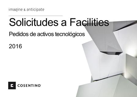 Solicitudes a Facilities Pedidos de activos tecnológicos 2016.