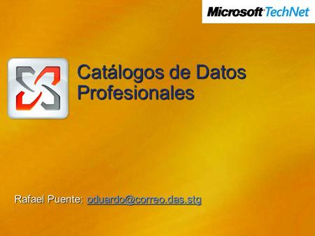 Catálogos de Datos Profesionales Rafael Puente:
